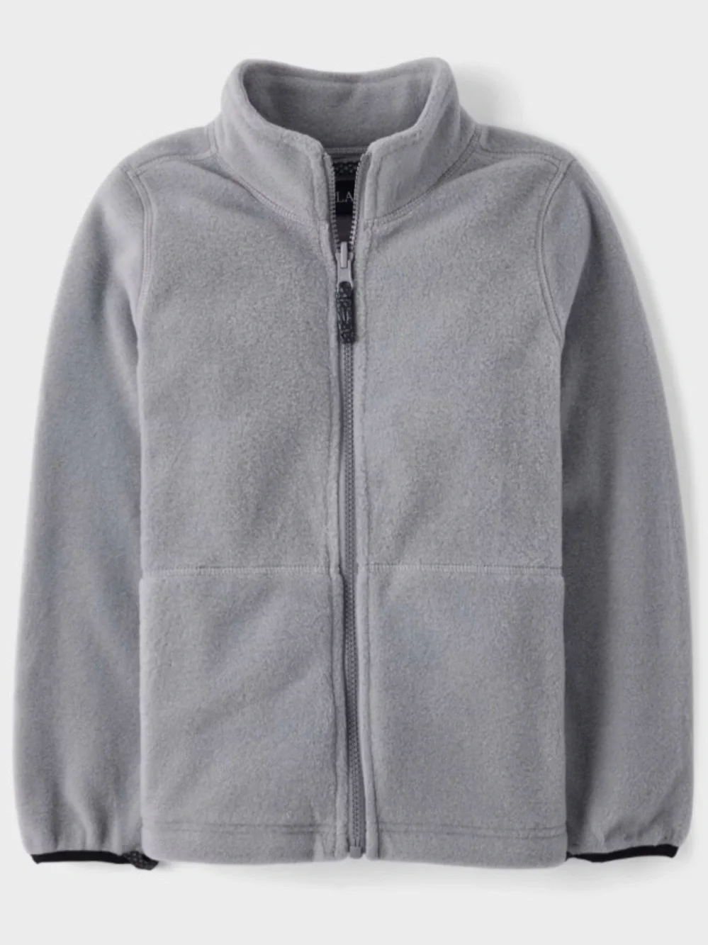 Children’s Place Boys' Black & Gray Hooded Puffer Jacket 10/12 L-G